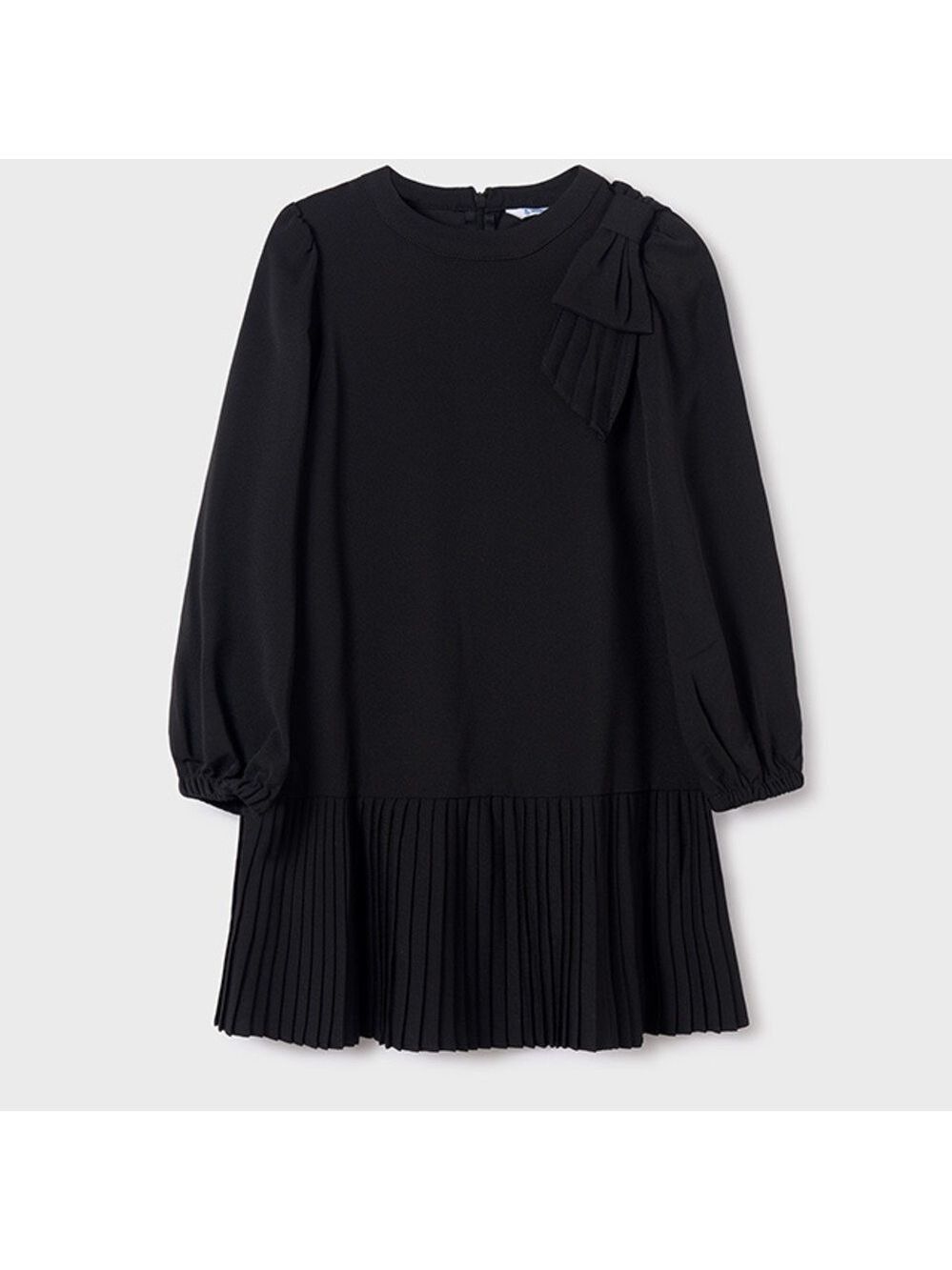 Mayoral Elegant Black Pleated Dress